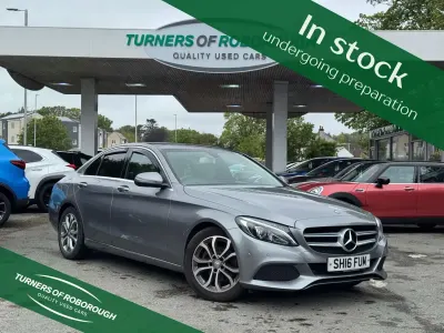 Begagnad Mercedes C200 Premium 136 HK (100 kW) 2016 Silver Sedan