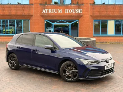 Used VW Golf VII R-line 130 HP (95 kW) 2021 Blue Hatchback