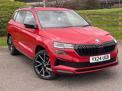 Used Skoda Karoq SportLine 150 HP (110 kW) 2024 Velvet red metallic SUV