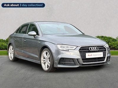 Used Audi A3 S-Line 150 HP (110 kW) 2019 Grey Sedan
