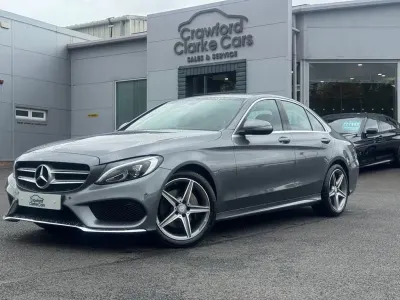 Używany Mercedes C220 AMG line 170 KM (125 kW) 2017 Szary Sedan/Limuzyna