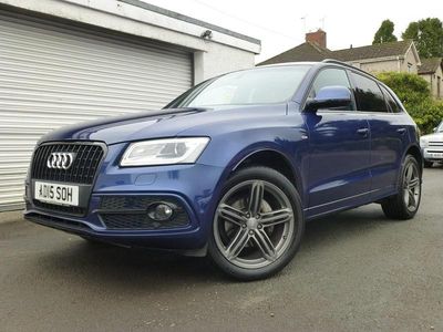 Used Audi Q5 S-line plus 190 HP (139 kW) 2015 Blue SUV