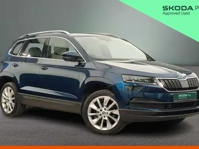 Używany Skoda Karoq SE L 150 KM (110 kW) 2019 Niebieski SUV