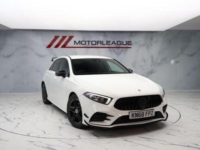 Used Mercedes A180 AMG line 116 HP (85 kW) 2018 White Hatchback
