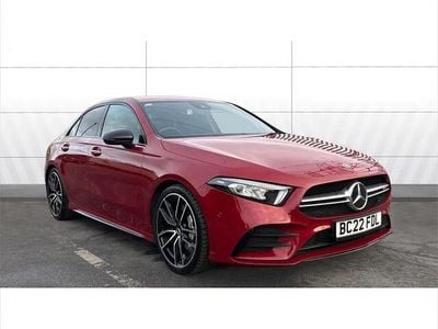 Red Used 2022 Mercedes A35 AMG Premium Sedan | £26,636 (Good price)