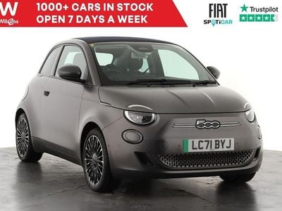Grey Used 2021 Fiat 500e Icon Cabriolet | £13,849 (Fair price)