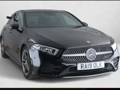 Used Mercedes A200 AMG Line Premium 150 HP (110 kW) 2019 Black Hatchback