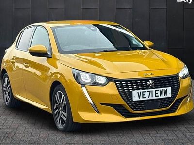 Yellow Used 2021 Peugeot 208 Allure Premium Hatchback | £12,991 (Fair price)
