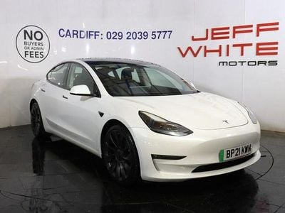 Used Tesla Model 3 Performance 461 kW (627 HP) 2021 White Sedan