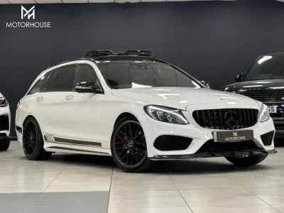 Used Mercedes C220 AMG line 170 HP (125 kW) 2014 White Estate