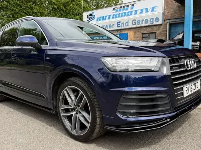 Used Audi Q7 S-Line 272 HP (200 kW) 2018 Blue SUV