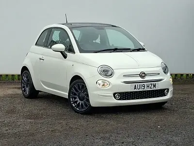 Used Fiat 500 Anniversary 69 HP (50 kW) 2019 White Hatchback
