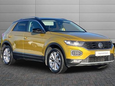 Used VW T-Roc Design 115 HP (84 kW) 2019 Yellow SUV