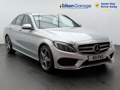 Używany Mercedes C220 AMG line 170 KM (125 kW) 2015 Srebrny Sedan/Limuzyna