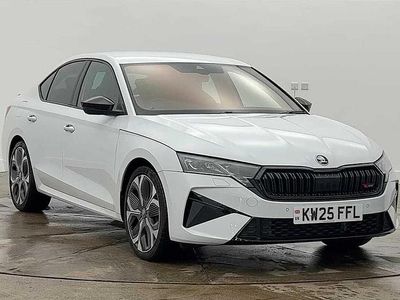 Moon white metallic Used 2025 Skoda Octavia vRS Hatchback | £31,995 (Expensive)