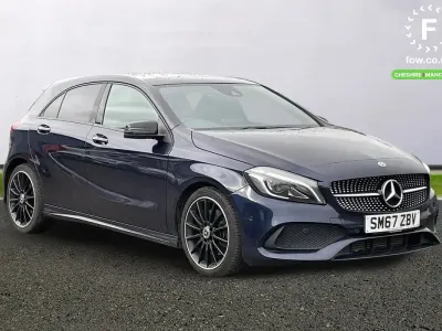 Używany Mercedes A200 AMG Line Premium Plus 136 KM (100 kW) 2017 Niebieski Hatchback