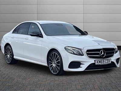 Used Mercedes E220 AMG line 194 HP (142 kW) 2019 Polar white Sedan