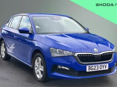 Used Skoda Scala SE 110 HP (80 kW) 2023 Blue Hatchback