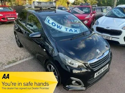 Used Peugeot 108 GT-line 82 HP (60 kW) 2016 Black Hatchback