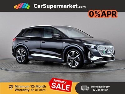 Black Used 2021 Audi Q4 e-tron S-Line SUV | £32,197