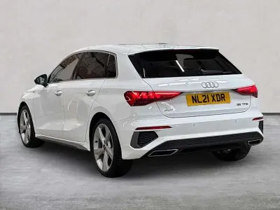 Used Audi A3 S-Line 150 HP (110 kW) 2021 White Sedan