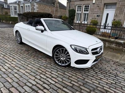 Used Mercedes C220 AMG line 170 HP (125 kW) 2017 White Cabriolet