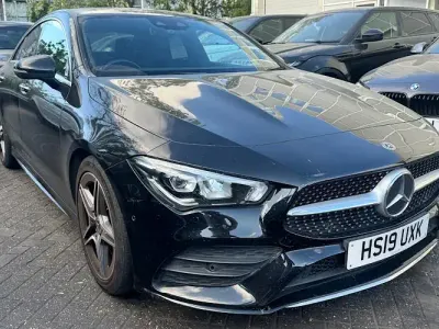 Used Mercedes CLA220 AMG Line Premium 190 HP (139 kW) 2019 Black Coupe