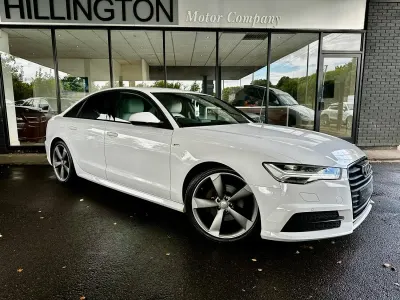 Used Audi A6 Black Edition 190 HP (139 kW) 2015 White Sedan