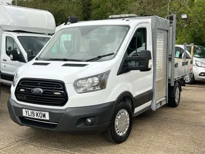 Used Ford Transit 130 HP (95 kW) 2019 White Cabriolet