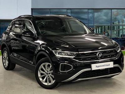 Deep black pearlescent Used 2025 VW T-Roc Match SUV | £23,753 (Fair price)