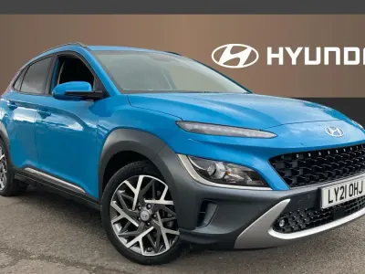 Used Hyundai Kona Premium 141 HP (103 kW) 2021 Blue SUV