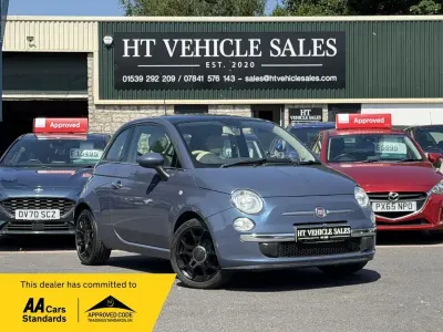 Used Fiat 500 Lounge 69 HP (50 kW) 2013 Blue Hatchback