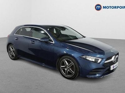 Used Mercedes A200 AMG Line Premium 150 HP (110 kW) 2021 Blue Hatchback