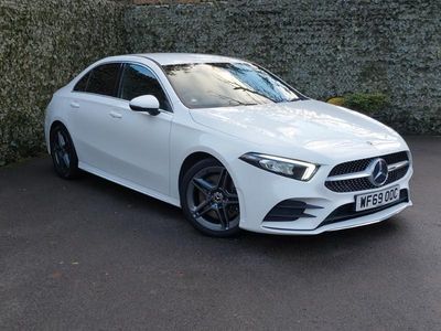 White Used 2019 Mercedes A250 AMG line Sedan | £20,298 (Fair price)