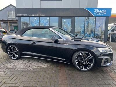 Black Used 2021 Audi A5 Cabriolet S-Line Cabriolet | £26,000