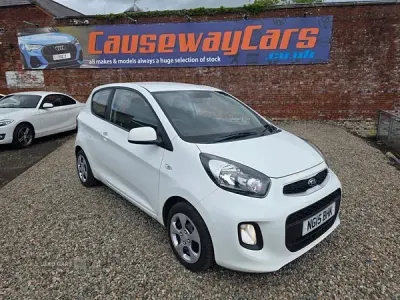 Used Kia Picanto 68 HP (50 kW) 2015 White Hatchback