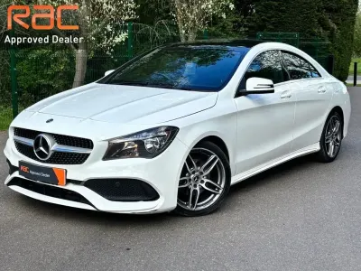 Used Mercedes CLA180 AMG line 122 HP (89 kW) 2018 White Sedan