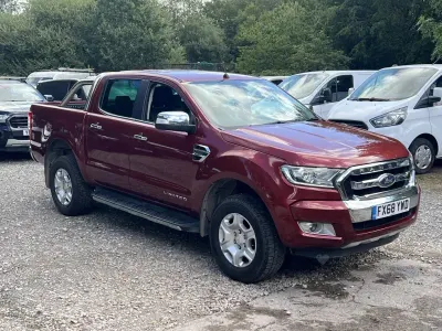 Used Ford Ranger Limited 2018 Red Pickup