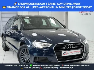 Used Audi A3 Design 150 HP (110 kW) 2017 Blue Hatchback