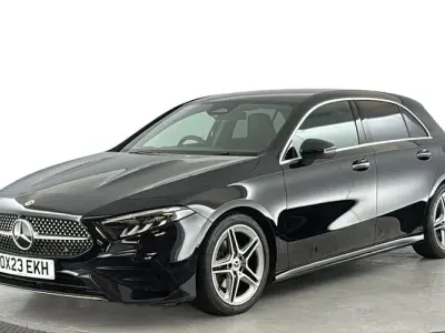 Used Mercedes A200 AMG line 163 HP (119 kW) 2023 Black Hatchback