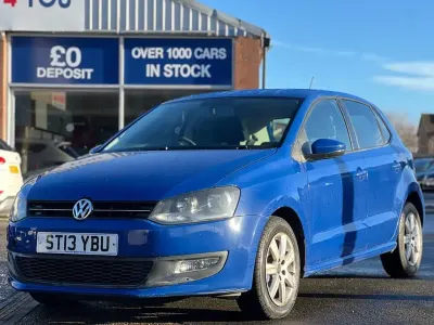 Begagnad VW Polo Edition 60 HK (44 kW) 2013 Blå Halvkombi