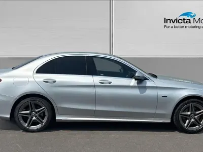 Used Mercedes C300e AMG line 320 HP (235 kW) 2020 Silver Sedan
