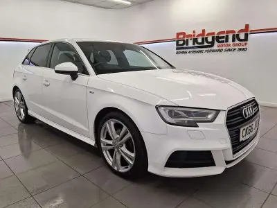 Used Audi A3 Sportback S-Line 150 HP (110 kW) 2016 White Hatchback