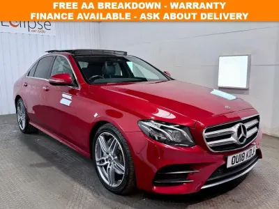 Used Mercedes E220 AMG Line Premium Plus 191 HP (140 kW) 2018 Red Sedan