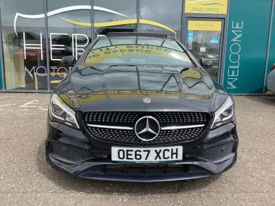 Used Mercedes CLA220 AMG line 177 HP (130 kW) 2018 Black Sedan
