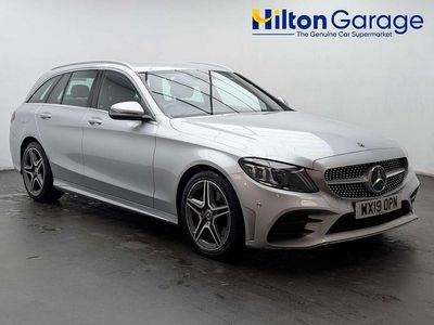 Used Mercedes C220 AMG line 194 HP (142 kW) 2019 Silver Estate