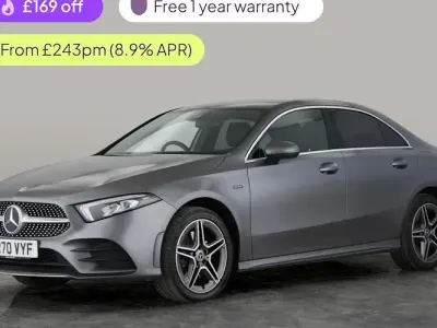 Used Mercedes A250 AMG line 218 HP (160 kW) 2020 Grey Sedan