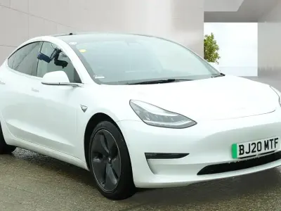 Used Tesla Model 3 Long Range AWD 77 kW (106 HP) 2020 White Sedan
