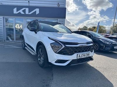 Fusion white with black roof Used 2025 Kia Sportage GT-Line S SUV | £32,495 (Good price)