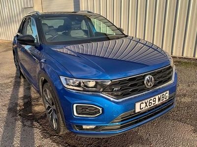 Blue Used 2019 VW T-Roc R-line SUV | £16,995 (Fair price)
